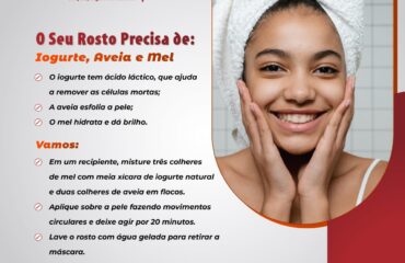 O seu rosto precisa - Iogurte, aveia e mel
